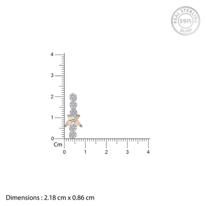 Silver Alhambra Azure Earrings