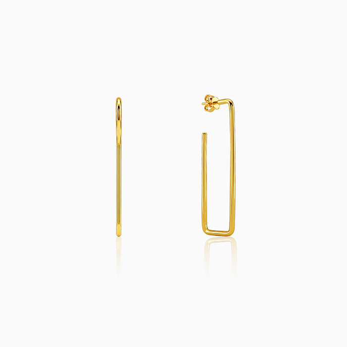 Golden Frame Glow Earrings