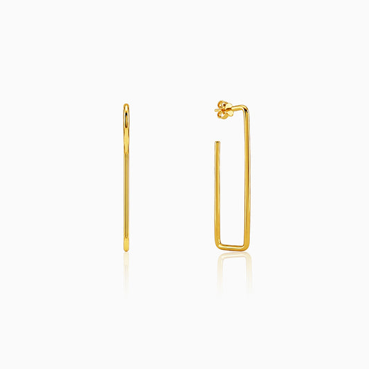 Golden Frame Glow Earrings