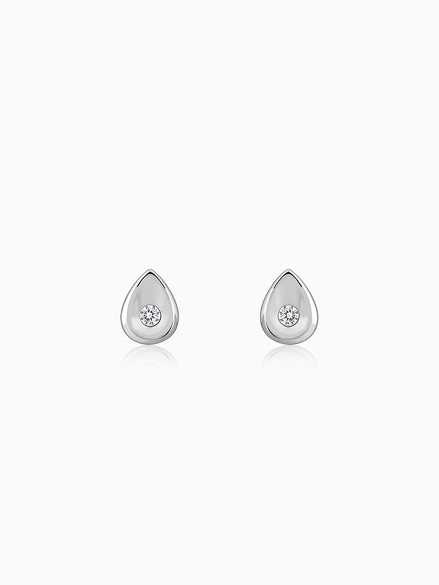 Silver Small Tear Drop Earrings