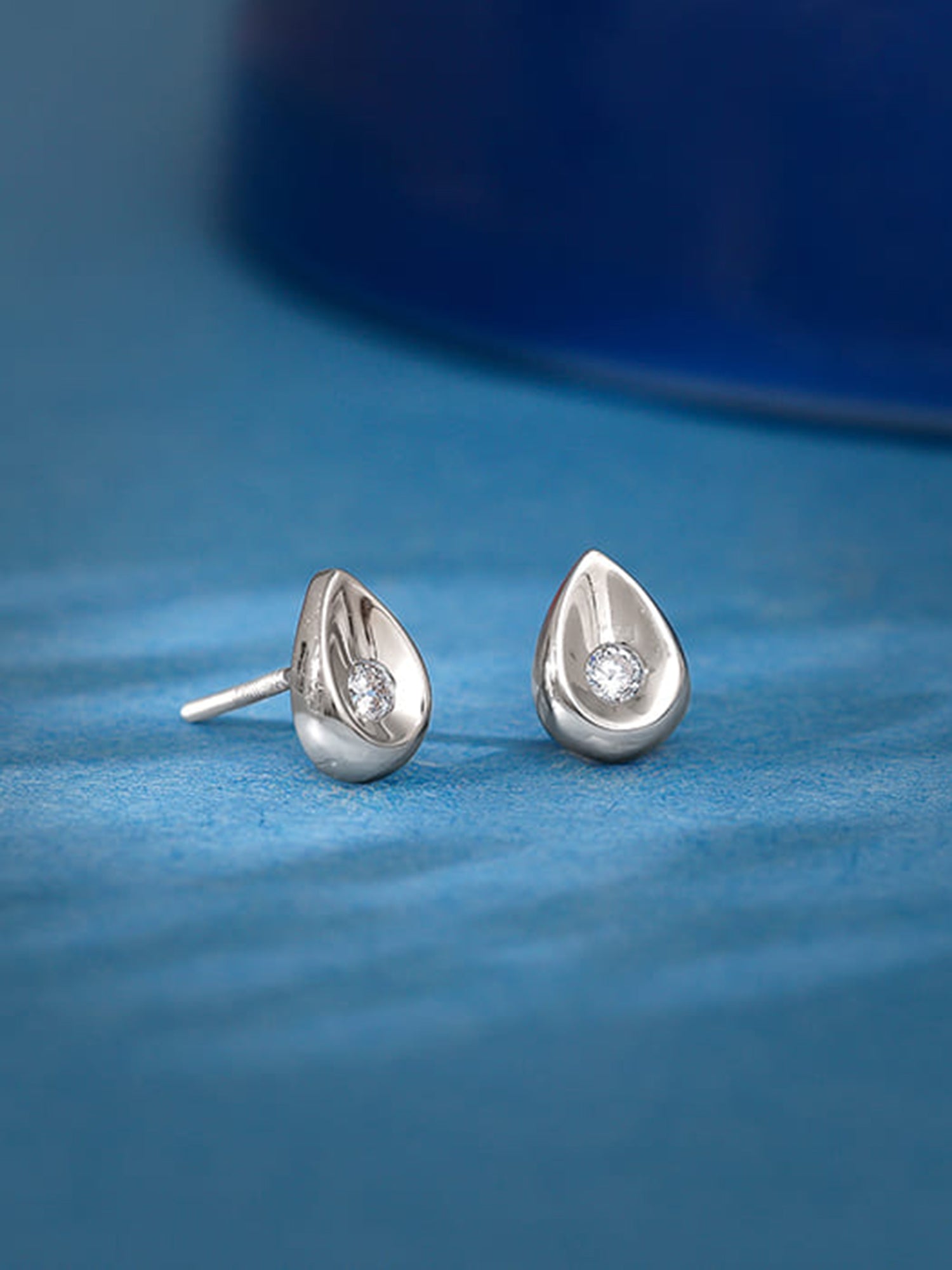 Silver Small Tear Drop Earrings