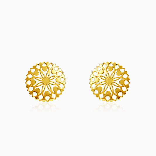 Golden Aura Tangle Earrings