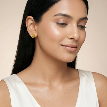 Golden Aura Tangle Earrings
