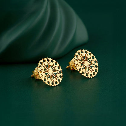 Golden Aura Tangle Earrings