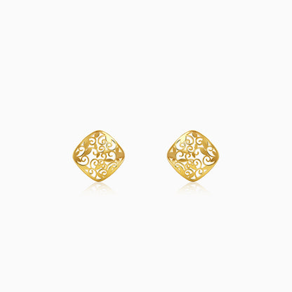 Golden Modern Relic Earrings