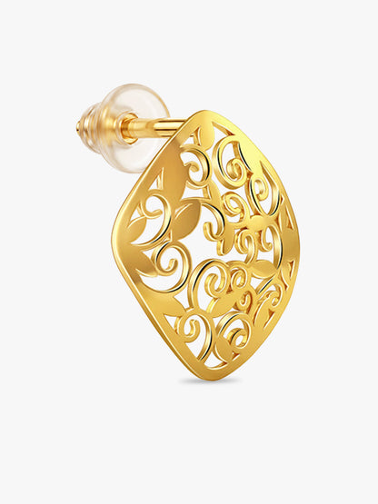Golden Modern Relic Earrings