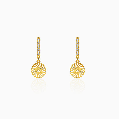 Golden Radiant Trace Earrings