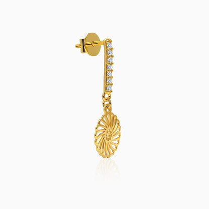 Golden Radiant Trace Earrings