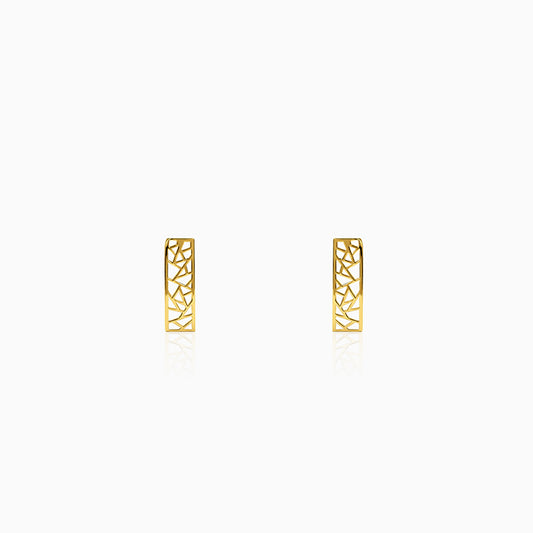 Golden Silk Circuit Earrings