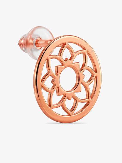 Rose Gold Sunpetal Filigree Earrings