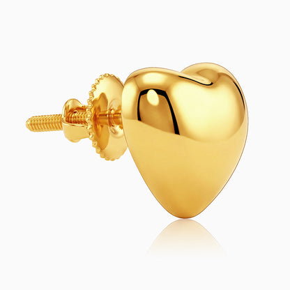 Golden Gentle Heart Studs
