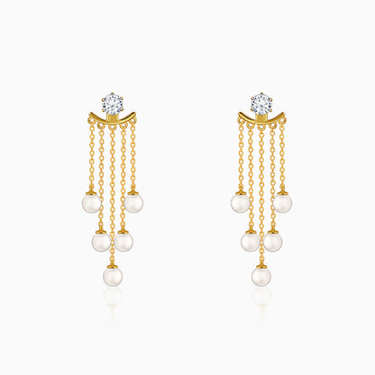 Golden Demi Pearl Ear Jacket