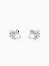 Silver Chloe Pearl Earrings