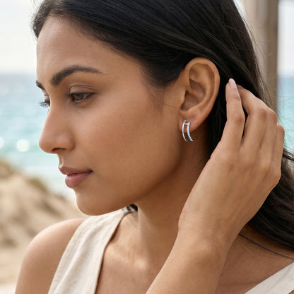 Silver Theresa Earrings