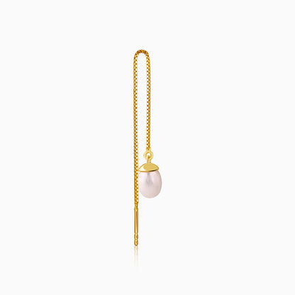 Golden Tide Pearl Earrings