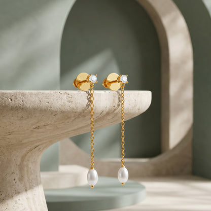 Golden Catherine Beauty Earrings