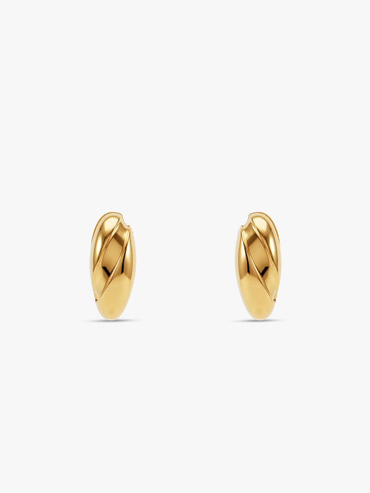 Golden Lune Noire Studs