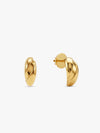 Golden Lune Noire Studs