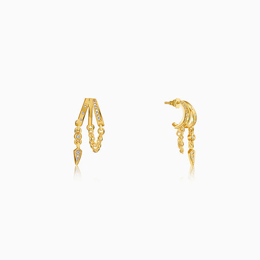 Golden Fancy Earrings