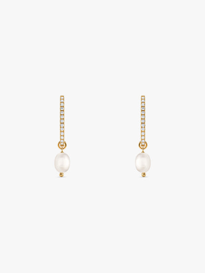 Golden Fancy Pearl Drop Earrings