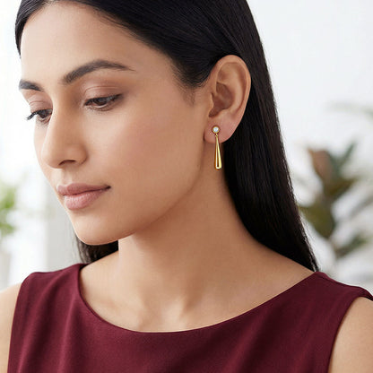 Golden Power Play Earrings
