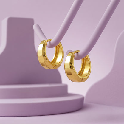 Golden Aurette Hoop Earrings