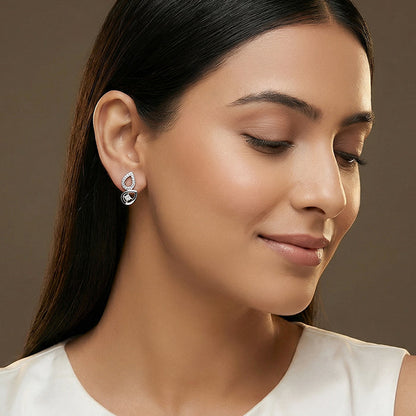 Silver Sparkline Earrings