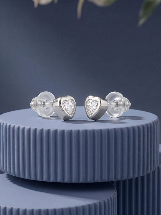 Silver Lovely You Studs