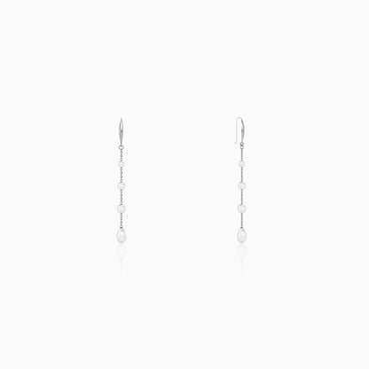 Silver Cyrisse Pearl Earrings