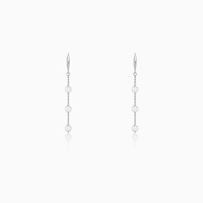 Silver Elarisse Pearl Earrings