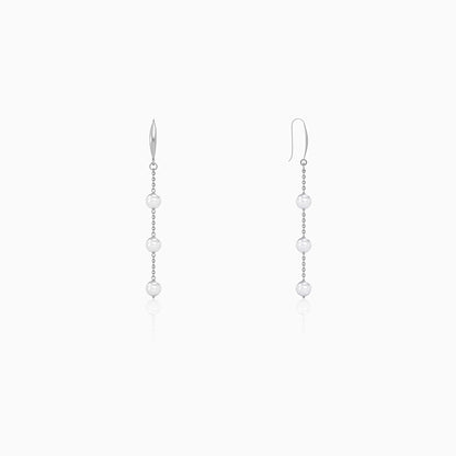 Silver Elarisse Pearl Earrings