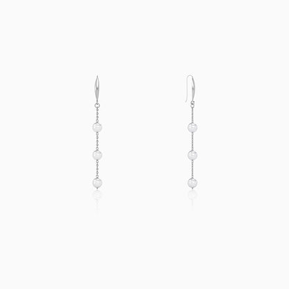Silver Elarisse Pearl Earrings