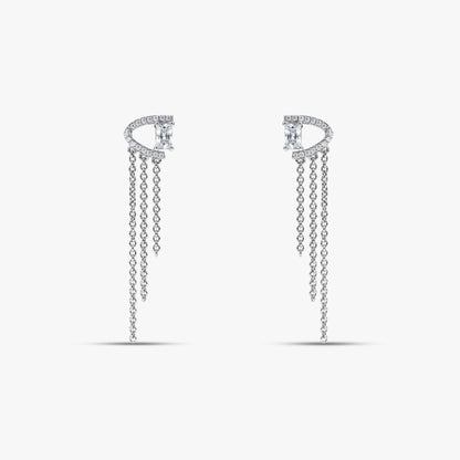 Silver Clara Dangler Earrings