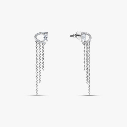 Silver Clara Dangler Earrings