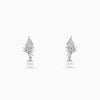 Silver Charlize Pearl Drop Earrings