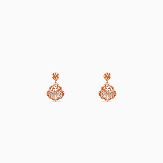 Dual Tone Salvadora Dangle Earrings