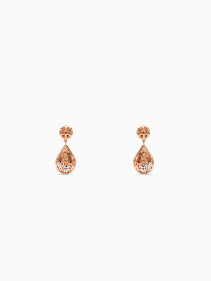 Dual Tone Romilly Silver Drop Earrings