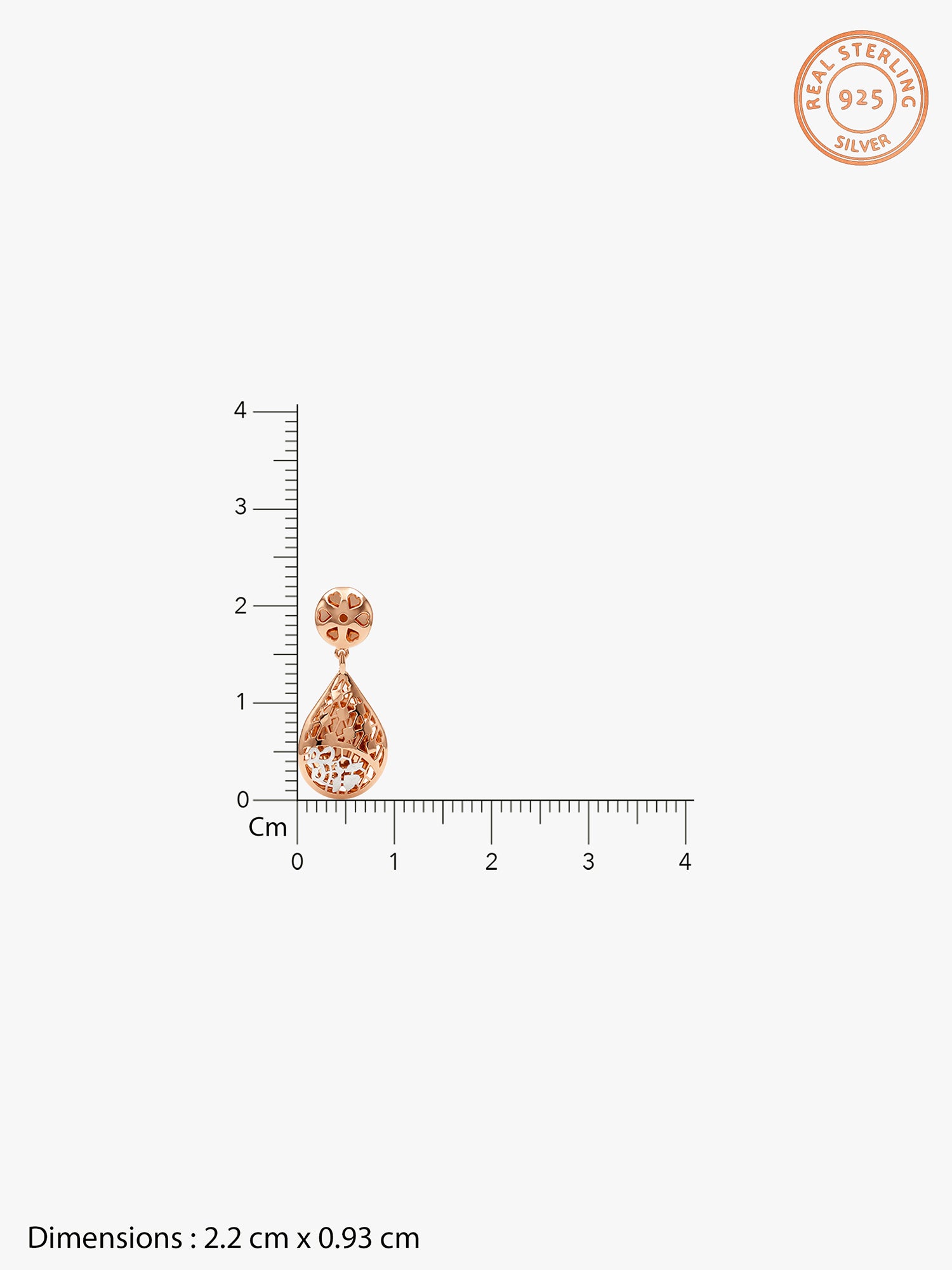 Dual Tone Romilly Silver Drop Earrings