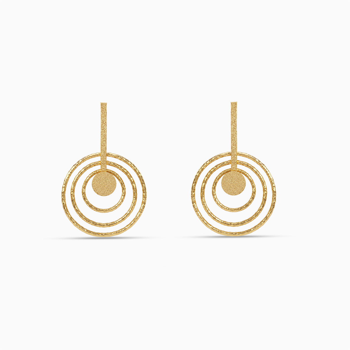 Golden Anahata Earrings