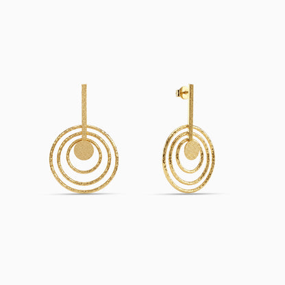 Golden Anahata Earrings