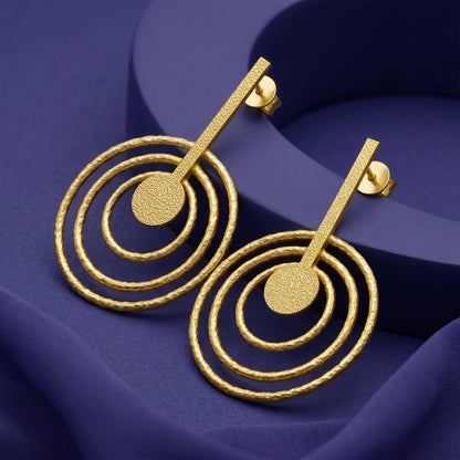 Golden Anahata Earrings