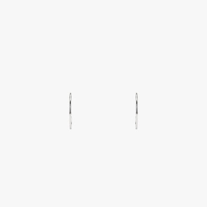 Silver Everyday Fashion Half Hoops