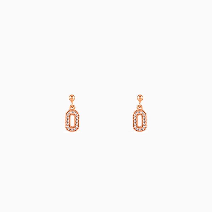 Rose Gold Odette Drop Earrings