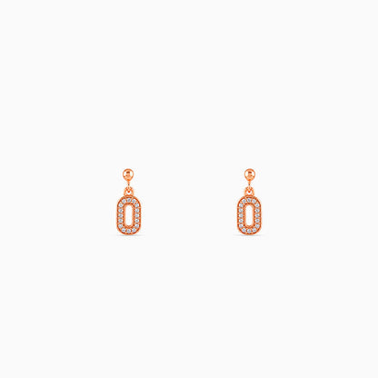Rose Gold Odette Drop Earrings