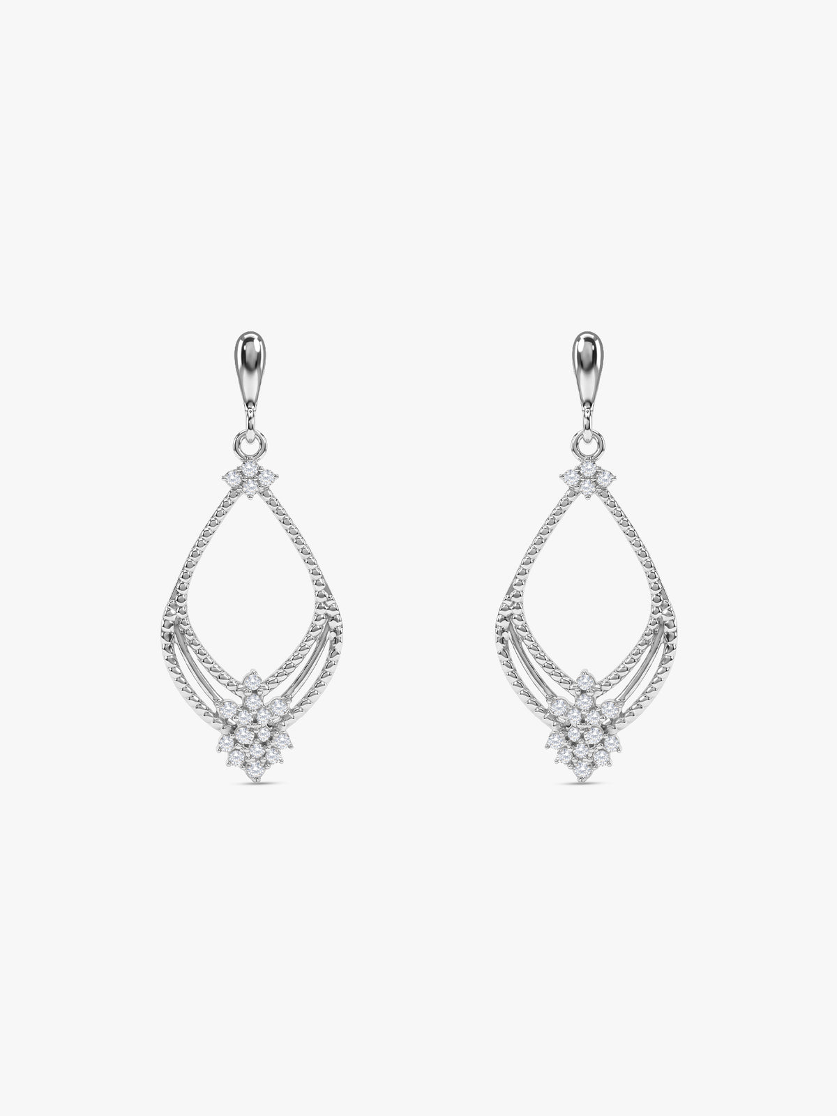 Silver Vellora Drop Earrings