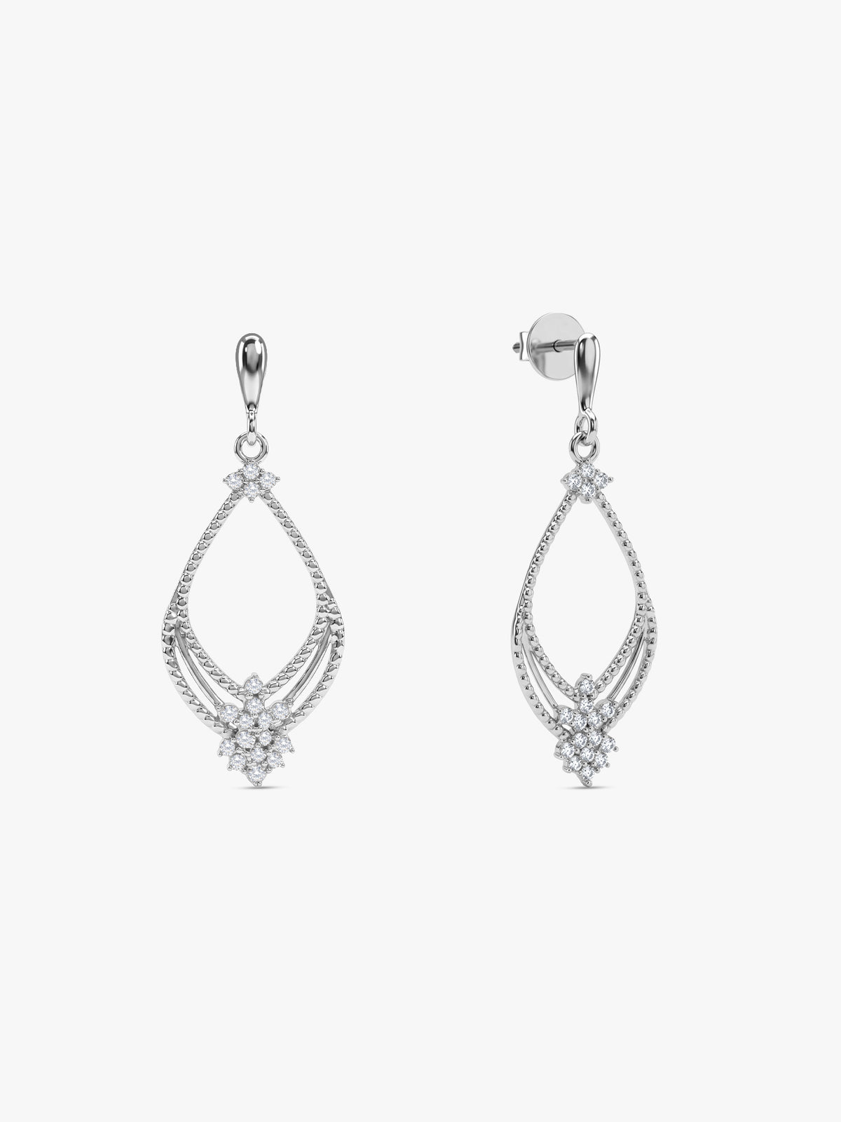 Silver Vellora Drop Earrings