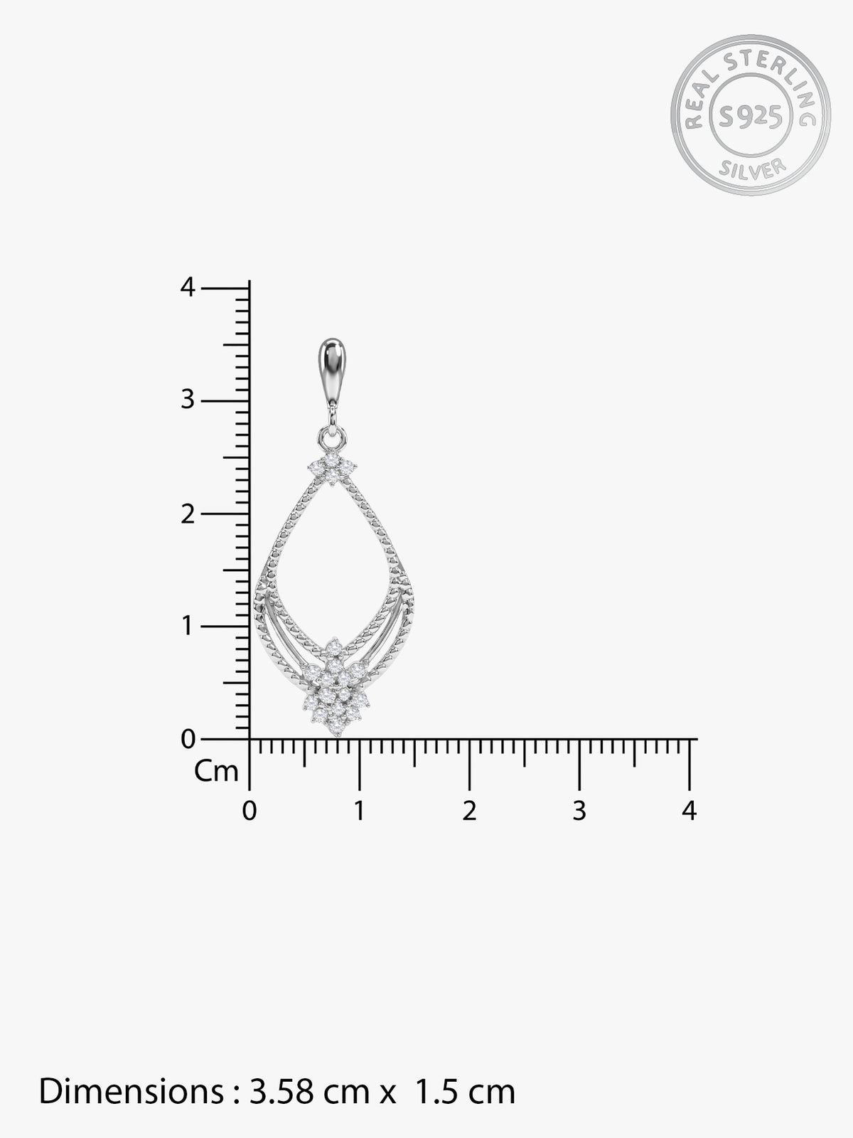 Silver Vellora Drop Earrings