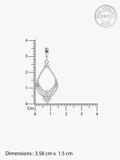 Silver Vellora Drop Earrings