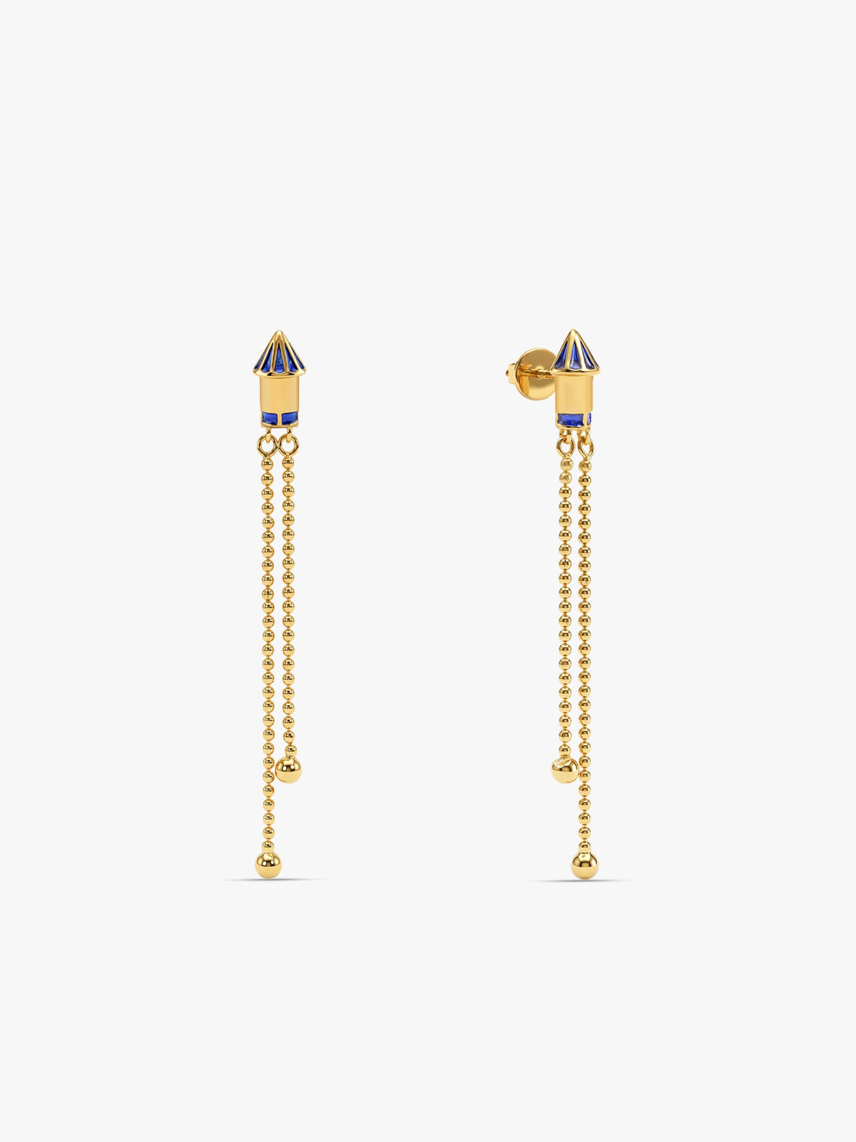 Golden Rocket Danglers