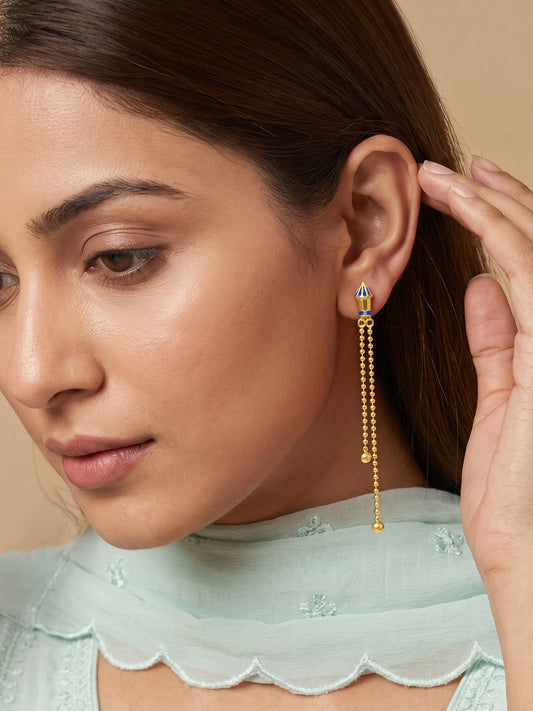 Golden Rocket Danglers